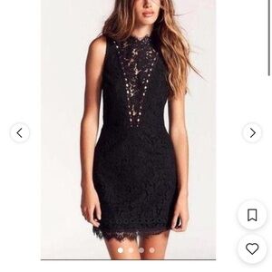 Elegant Black Lace Dress